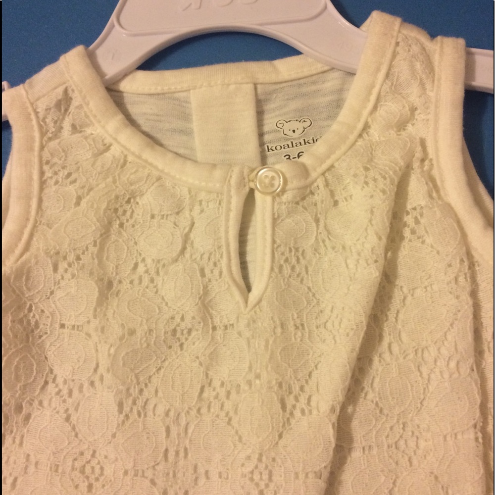 Koala kids white lace shirt